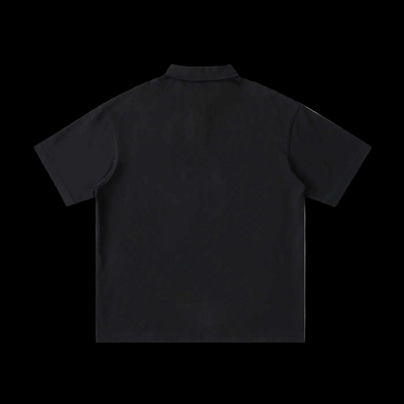 Loose Cotton Short-Sleeve Polo Shirt