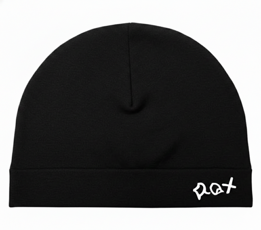schwarze Totenkopfmütze